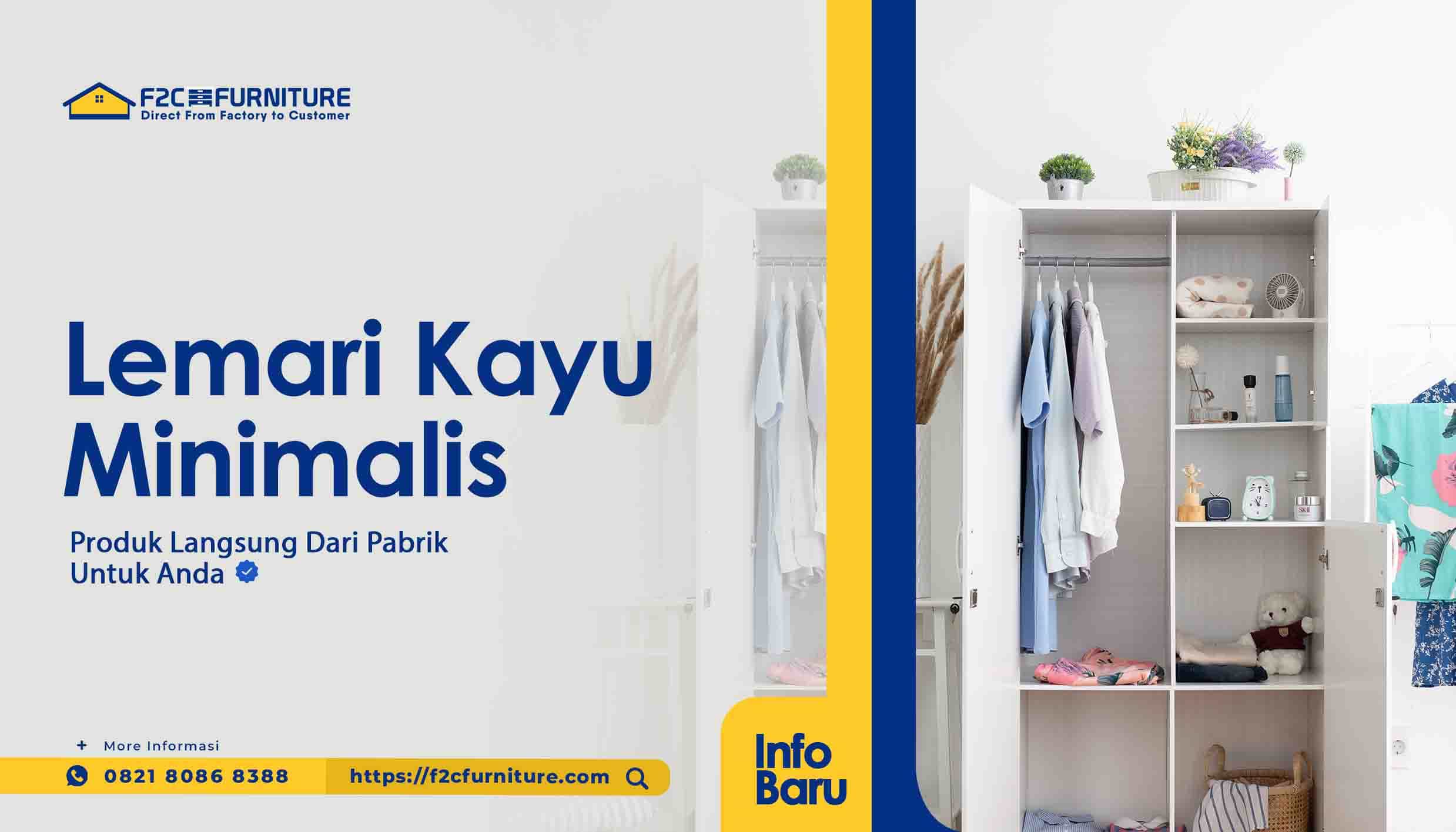lemari kayu minimalis