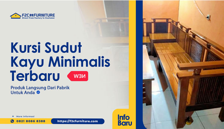 Gambar Kursi Sudut Kayu Minimalis Terbaru