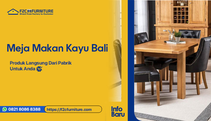 Meja Makan Kayu Bali