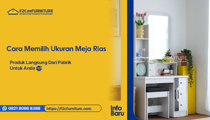 Gambar Ukuran Meja Rias