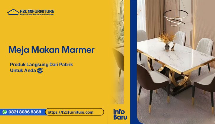 Gambar Meja Makan Marmer