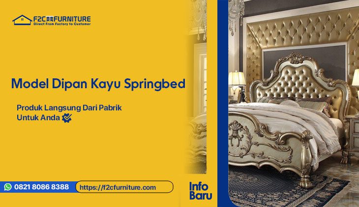 Gambar model dipan kayu springbed