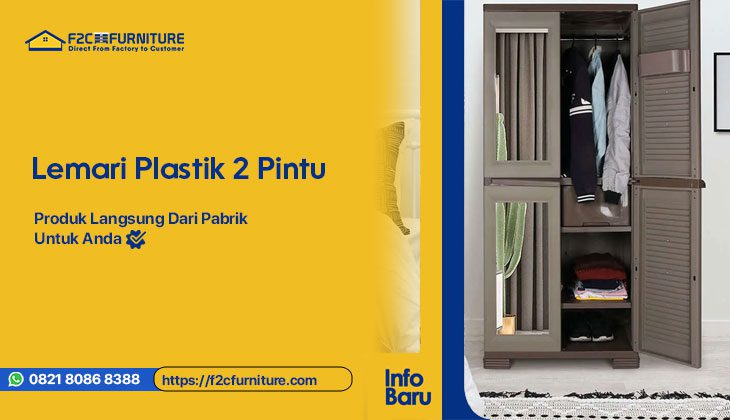Gambar Lemari Plastik 2 Pintu