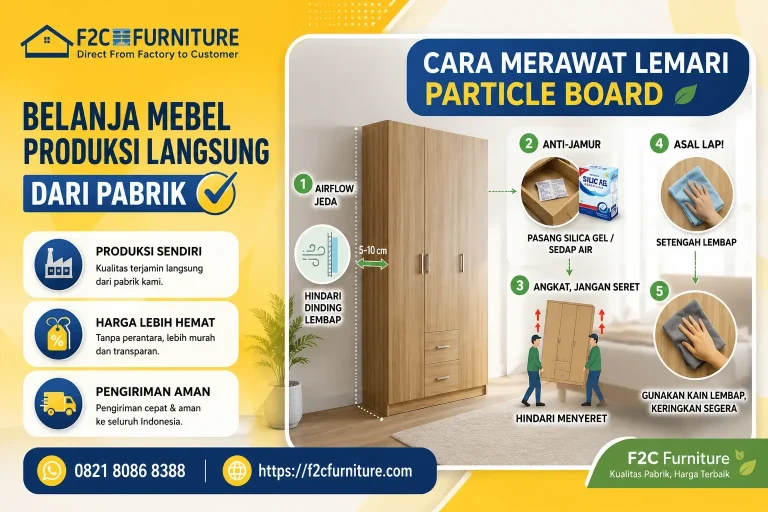 Gambar Cara Merawat Lemari Particle Board
