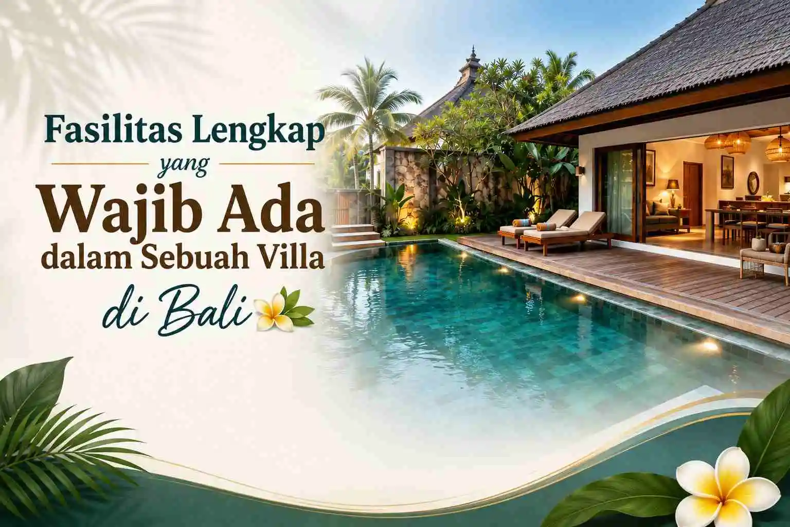 Gambar Fasilitas Lengkap yang Wajib Ada dalam Sebuah Villa di Bali